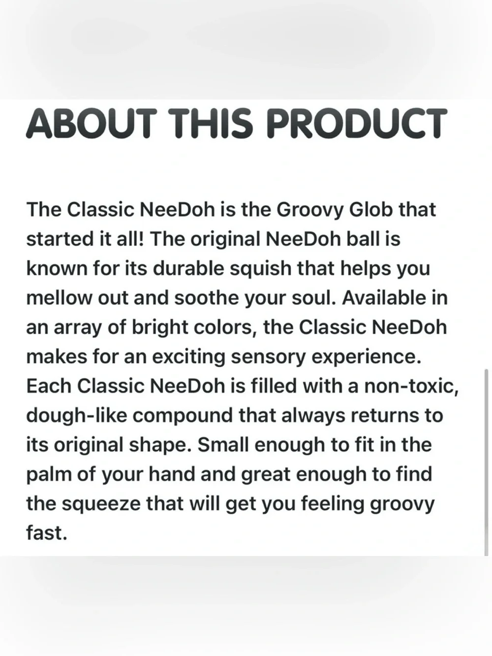 SCHYLLING NEEDOH GROOVY GLOB ORIGINAL PURPLE SQUISH SENSORY TOY. TRENDING!! NIB